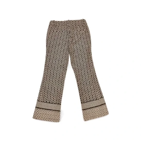 J. Crew Black & White Teddie Pants With Geometric Jacquard - Size 00 - Picture 3 of 13
